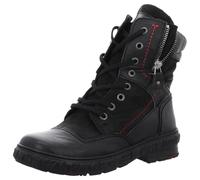 Krisbut Damen Schnürstiefeletten/Winterboots Schwarz Glattleder, Größe:39, Farbauswahl:schwarz