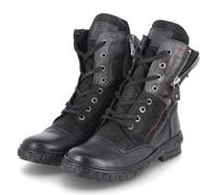 Krisbut Damen Schnürstiefeletten/Winterboots Schwarz Glattleder, Größe:41, Farbauswahl:schwarz