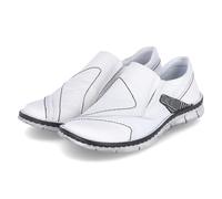 Krisbut Damen sportliche Slipper Weiß Glattleder, Größe:39, Farbauswahl:weiß