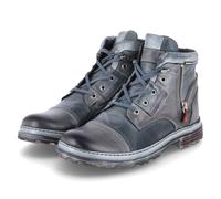 KRISBUT Herren Schnürstiefeletten/Winterboots Grau Glattleder, Größe:44, Farbauswahl:grau-Kombi