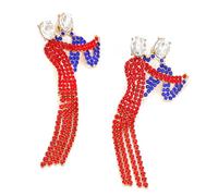 Kristall-Ohrringe | Tanzendes Paar, elegante Statement-Ohrringe für Damen, 2 Stück, baumelnder Schmuck für Statement, Festival, Urlaub, Party, Hochzeit, Strandurlaub