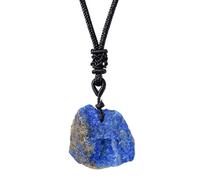 Kristallhalskette - Naturkristall 1,18 Zoll Anhänger | Lazuli-Halskette, Rohstein-Anhänger, Heilschmuck, Verstellbarer Edelstein, Dekoratives Accessoire | Für Den Täglichen Gebrauch, Zum Meditieren Un