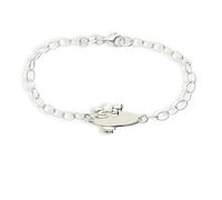 Kristallwerk Mädchen Engel Kinder Armband 925 Silber 16cm ideales Kinderarmband zur Geburt Taufe Taufgeschenk für Mädchen personalisierte Glücksbringer oder Kommunion