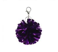 KRJGOERG Bunte Cheer Pom Pom Schlüsselanhänger, Cheerleader-Schlüsselanhänger und Folienbeutelanhänger, Partyzubehör, Tanzzubehör und Geschenke