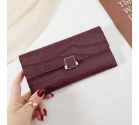 Kroko-Prägung Umschlag Frauen Mode modern Business schlank tragbar vielseitig großer Kapazität Kreditkarten Reißverschluss ID Karte Bargeld Aufbewahru