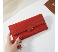 Krokodil-geprägter Damen Modebusiness Schmal Tragbar Vielseitig Großer Kapazität Kreditkarten Reißverschluss ID-Karten Bargeld Aufbewahrung Business L