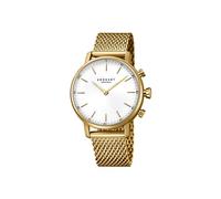 KRONABY Damen Hybrid Smartwatch Edelstahl Gold 316L - Wasserdicht 10 ATM - Musiksteuerung, Schrittzähler, Anrufbenachrichtigung S0716/1 - Carat