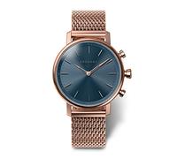 KRONABY Damen Hybrid Uhr Edelstahl 316L Rosé - Saphirglas - Wasserdicht 10 ATM - Musiksteuerung - Schritte - Benachrichtigt und lehnt Anrufe ab S0668/1 - Carat