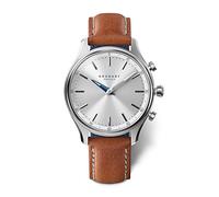 KRONABY Damen Hybrid Uhr Leder Braun - Analog - Saphirglas Hochfest - Wasserdicht 10 ATM - Musiksteuerung - Schritte - Benachrichtigt und lehnt Anrufe ab S0658/1 - Sekel