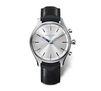 KRONABY Damen Hybrid Uhr Leder Schwarz - Analoge Smartwatch - Saphirglas - Wasserdicht 10 ATM - Musiksteuerung - Schritte - Benachrichtigt und lehnt Anrufe ab S0657/1 - Sekel
