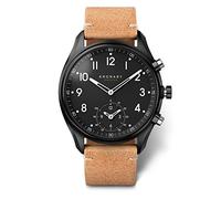 Kronaby Mens Steel Hybrid Smartwatch with Leather Strap S0730/1