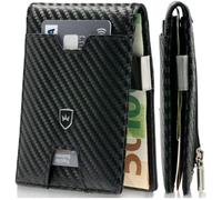 Kronenschein® Slim Wallet mit Münzfach & RFID Schutz I Geldbörse Herren & Damen klein I Portmonee mit Geldklammer I Mini Geldbeutel I Kartenetui I Karten Portemonnaie I Kreditkartenetui