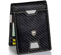 Kronenschein® Slim Wallet mit Münzfach & RFID Schutz I Geldbörse Herren & Damen klein I Portmonee mit Geldklammer I Mini Geldbeutel I Kartenetui I Karten Portemonnaie I Kreditkartenetui