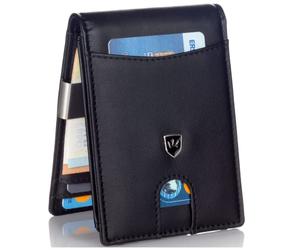 Kronenschein® Slim Wallet mit Münzfach & RFID Schutz I Geldbörse Herren & Damen klein I Portmonee mit Geldklammer I Mini Geldbeutel I Kartenetui I Karten Portemonnaie I Kreditkartenetui
