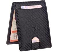 Kronenschein® Slim Wallet mit RFID Schutz I Geldbörse Herren & Damen klein I Portmonee mit Geldklammer I Mini Geldbeutel I Kartenetui I Karten Portemonnaie I Kreditkartenetui