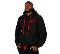 Kronk Gloves Applique Hoodie Herren Regular Fit, Schwarze Boxmannschaft, XXL