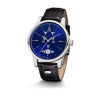 Kronsegler Herren Automatikuhr Deutsche Dichter - Gotthold E. Lessing Stahl-blau