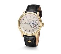Kronsegler Phaenomen Automatikuhr Regulateur - Gold römisch | Herren Einzeigeruhr + Klassische Zeitanzeige | Saphirglas