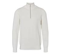 Kronstadt Carlo Regular Fit Sweatshirt Zip weiss, Einfarbig