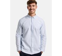 Kronstadt Hemd Langarm Herren Regular Fit Baumwolle blau, L