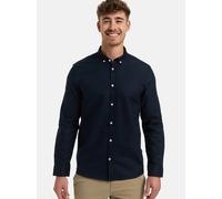 Kronstadt Hemd Langarm Herren Regular Fit Baumwolle blau, M