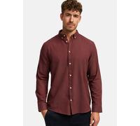 Kronstadt Hemd Langarm Herren Regular Fit Baumwolle bordeaux, XXXL