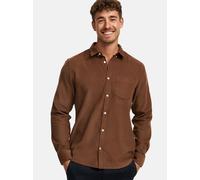 Kronstadt Hemd Langarm Herren Regular Fit Baumwolle braun, XXXL