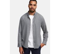 Kronstadt Hemd Langarm Herren Regular Fit Baumwolle grau, XXL