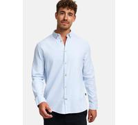 Kronstadt Hemd Langarm Herren Regular Fit Baumwolle hellblau, M