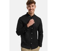 Kronstadt Hemd Langarm Herren Regular Fit Baumwolle schwarz, S