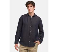 Kronstadt Hemd Langarm Herren Regular Fit Leinen braun, L