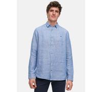 Kronstadt Hemd Langarm Herren Regular Fit Leinen hellblau, S