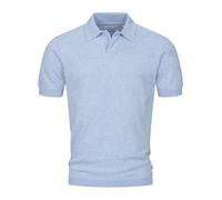 KRONSTADT Herren KSBlake Poloshirt aus Baumwolle mit Rippstricksaum | Modernes Feinstrick-Poloshirt mit Rippstricksaum, Herrenpoloshirt, Baumwollshirt, Freizeitshirt, Polokragenshirt für Männer