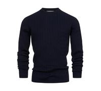 KRONSTADT Herren KSCable Feinstrickpullover aus Baumwolle mit Rundhals | Eleganter Rollkragenpullover für Büro und Alltag, Baumwollpullover, Freizeitpulli, Herrenpullover, Strickpullover für Männer