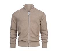 KRONSTADT Herren KSErik Zip Strickjacke Feinstrick-Cardigan mit Stehkragen | Klassischer Zip Cardigan in weicher Strickqualität, Feinstrickjacke, Herrenjacke, Freizeitjacke, Strickoberteil für Männer