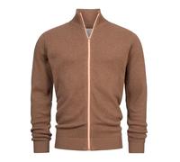 KRONSTADT Herren KSErik Zip Strickjacke Feinstrick-Cardigan mit Stehkragen | Klassischer Zip Cardigan in weicher Strickqualität, Feinstrickjacke, Herrenjacke, Freizeitjacke, Strickoberteil für Männer