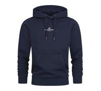 KRONSTADT Herren KSLars Printhoodie Sweatshirt mit Kapuze aus Baumwollmix | Kapuzenpullover für Männer Sky Captain, S