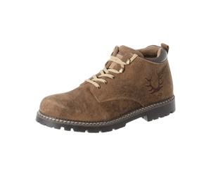 Krüger Buam Halbschuh mit Geweihstick Braun (Größe: 41) 41 braun