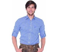 Krüger BUAM Herren Slim Fit Trachtenhemd 951, Mehrfarbig (weiß - blau 108), Gr. 45-46 (Herstellergröße: 2XL)