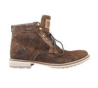 Krüger Buam Herren Stiefeletten Wilderness | Trachtenschuhe | Modell 9560-7 Hellbraun | Größe (45 EU, Braun)