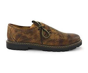 Krüger Buam Herren Trachtenhaferl Robbie | Trachtenschuhe | Modell: 9659-7 Braun | Größe (43 EU, Braun)