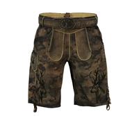 KRÜGER BUAM Lederhose braun Camouflage Braun 46