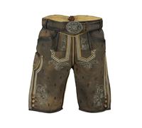 KRÜGER BUAM Lederhose braun Seepferdchen Braun 46