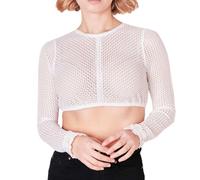 Krüger Langarm-Dirndlbluse Ecru (Größe: 44) 44 weiß