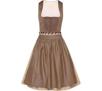 Krüger Collection Midi Dirndl mit Struktur Braun/Natur (Größe: 34) 34 braun