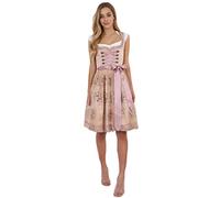 Krüger - Damen Trachten Dirndl beige, Rosalia (60cm) (Artikelnr. 44556-15), Größe:38, Farbe:Beige