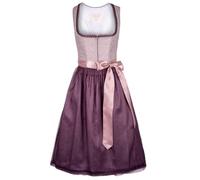 Krüger Dirndl Abriana Flieder | 70cm Länge Mididirndl edel | Damen Collection Gr 36
