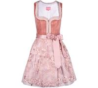 Krüger Dirndl Emery Samt Rose | 50cm Länge kurzes Samtdirndl | MADL Damen (DE/NL/SE/PL, Numerisch, 36, Regular, Regular, Rose)