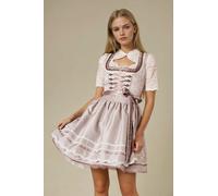Krüger Madl Damen Dirndl Altrosa/Dunkelbeige/weiß 38