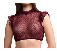 Dirndlbluse BAHAR - Krüger Madl - 314270-000-0090 Bordeaux/Bordeaux - Gr. - 32
